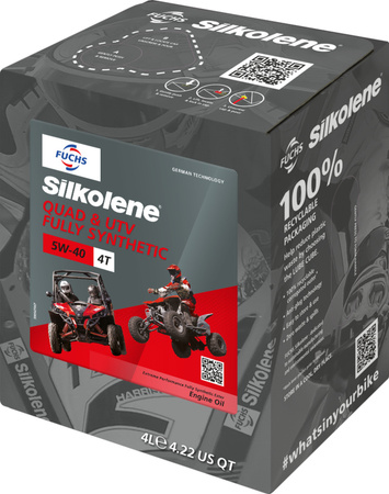 FUCHS SILKOLENE QUAD & UTV 5W-40 4L_LUBECUBE