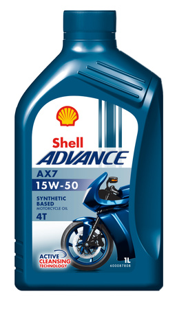 SHELL Advance 4T AX7 15W-50 1L