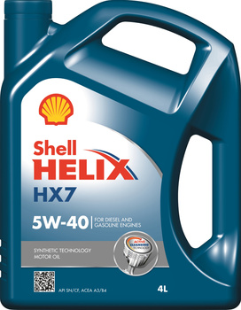 SHELL Helix HX7 5W-40 4L